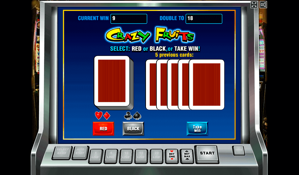 Риск-игра в Crazy Fruits Риск-игра в Crazy Fruits
